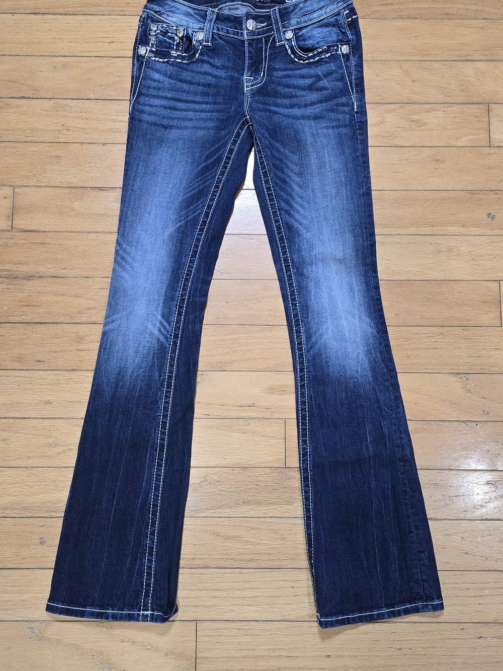 Miss Me Dark Blue Flare Jeans